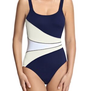 New women's patchwork one-piece swimming costume one-piece bikini swimming costume