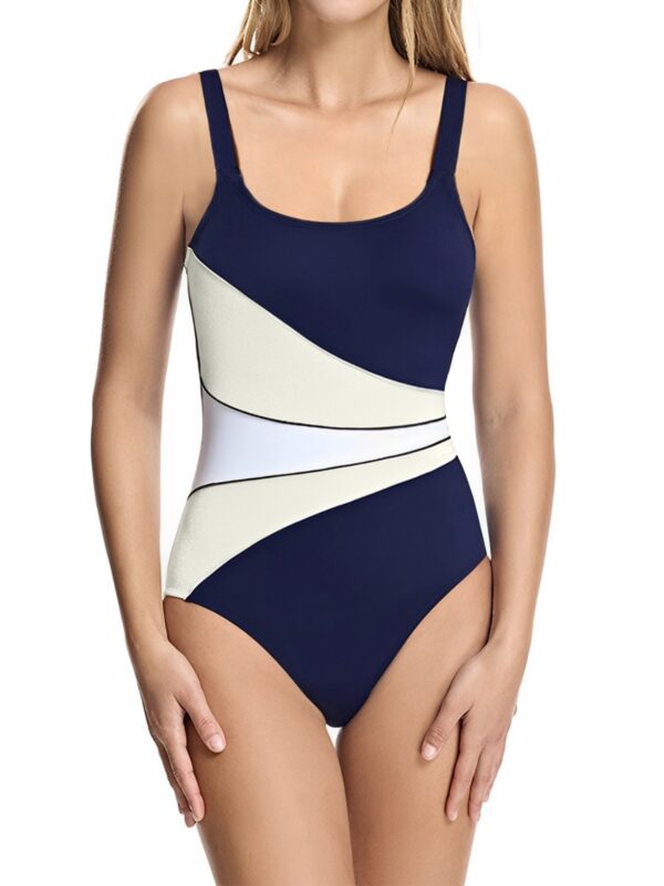 New women's patchwork one-piece swimming costume one-piece bikini swimming costume