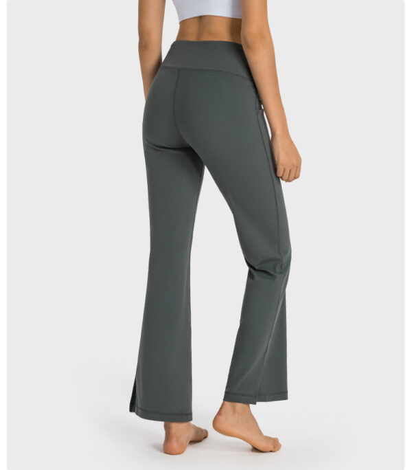 Zero-sensation skin-friendly fashionable wide-leg fitness slimming versatile sports leggings - Image 9