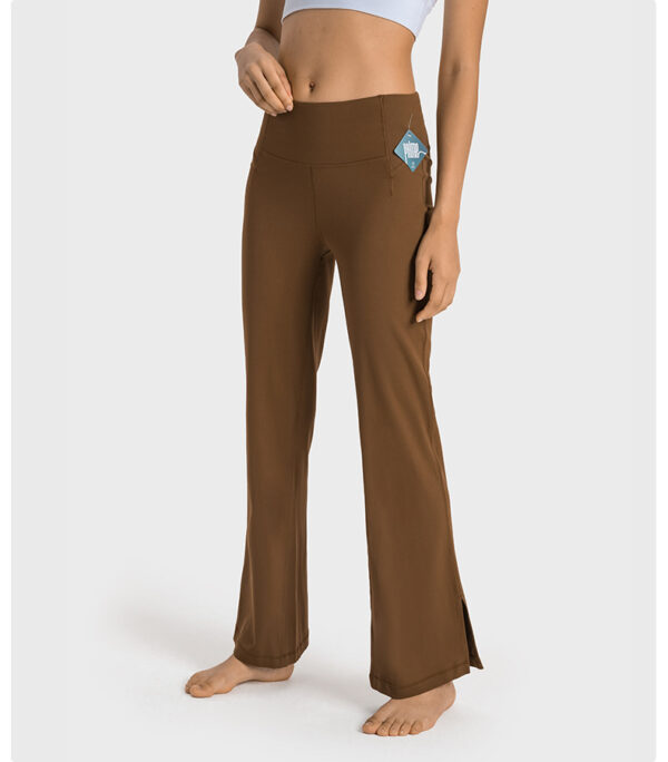Zero-sensation skin-friendly fashionable wide-leg fitness slimming versatile sports leggings - Image 2