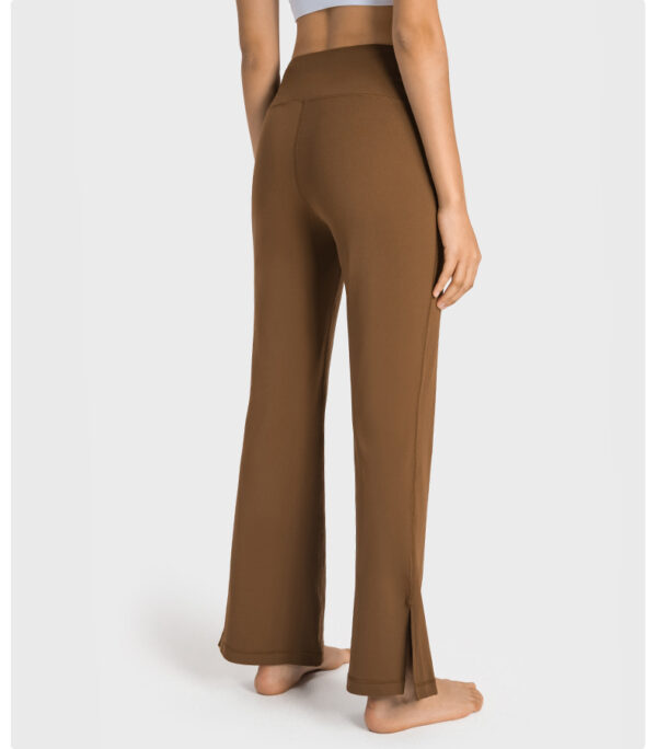 Zero-sensation skin-friendly fashionable wide-leg fitness slimming versatile sports leggings - Image 3