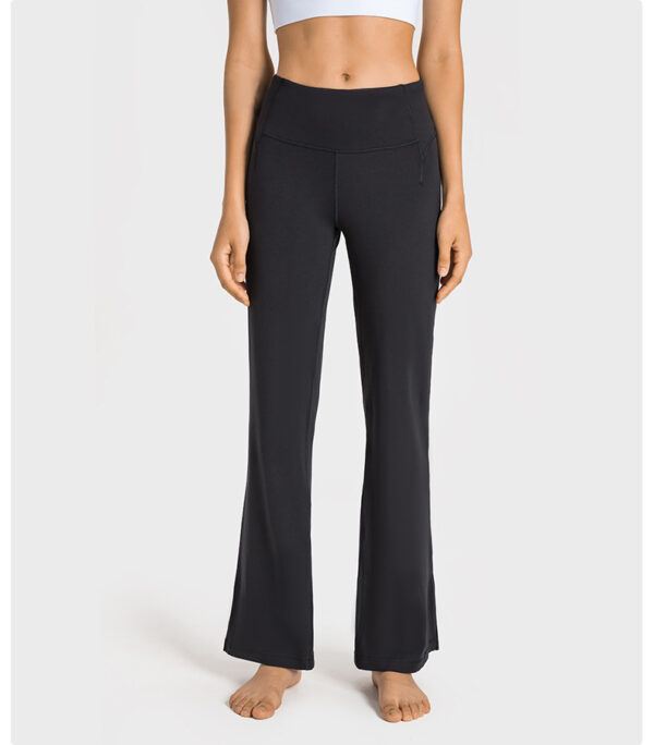 Zero-sensation skin-friendly fashionable wide-leg fitness slimming versatile sports leggings - Image 6